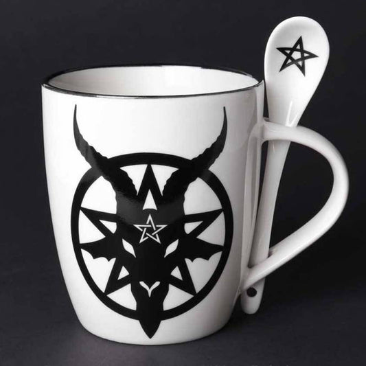 ALCHEMY GOTHIC Baphomet: Mug and Spoon Set