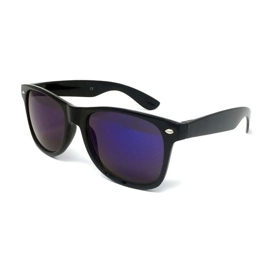 CLASSIC SUNGLASSES Black Frame Blue Lens