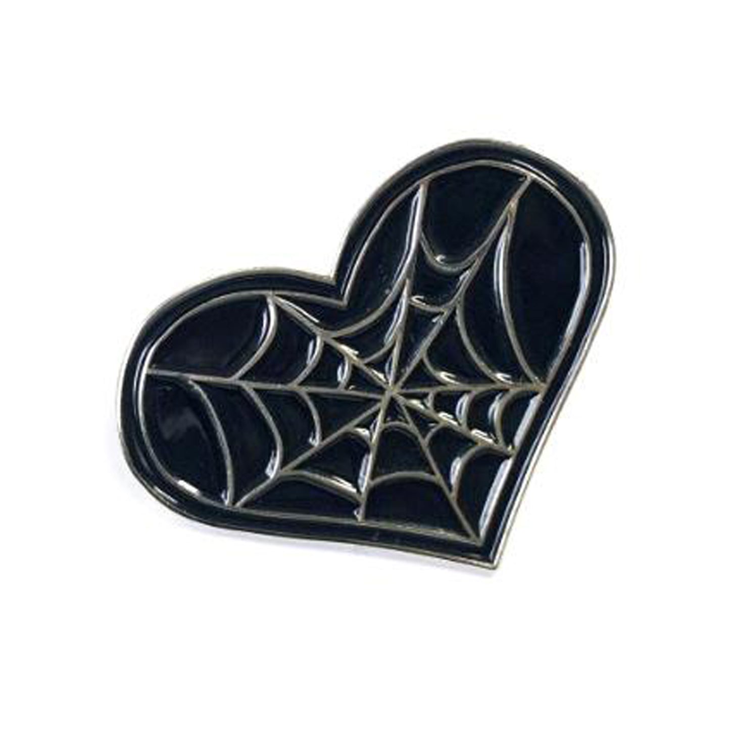 MYSTICUM LUNA Cobweb Heart Pin