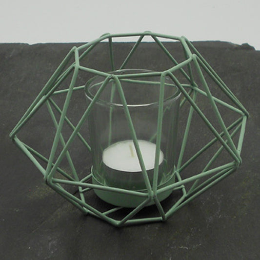 GEOMETRIC TEALIGHT HOLDER Green