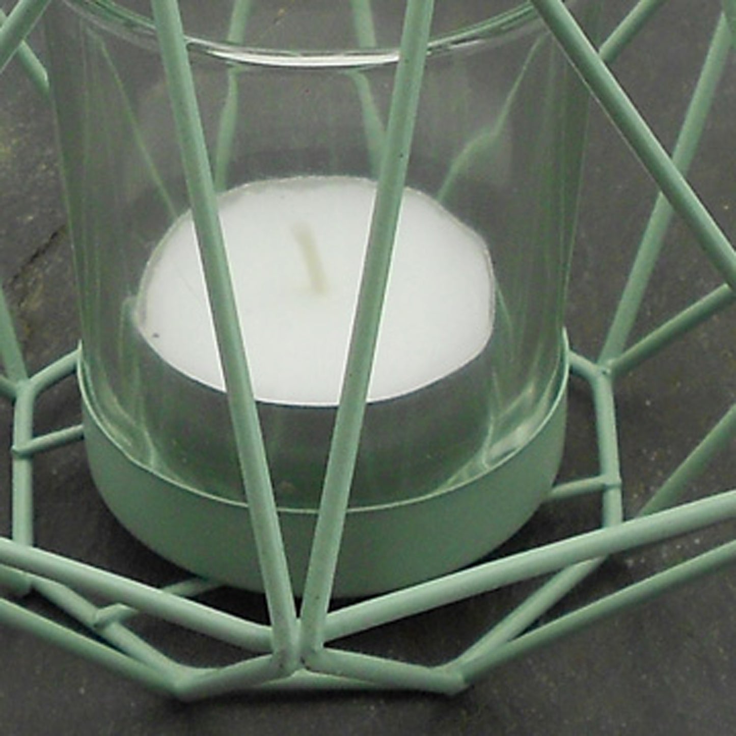 GEOMETRIC TEALIGHT HOLDER Green