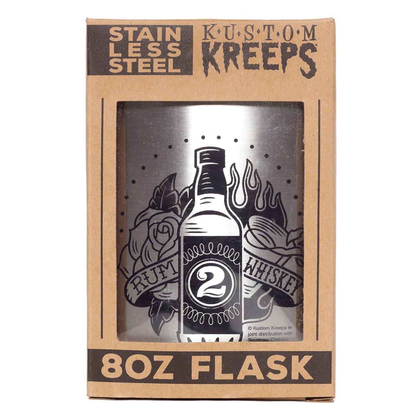 KUSTOM KREEPS DRINK FLASK Rum to Whiskey
