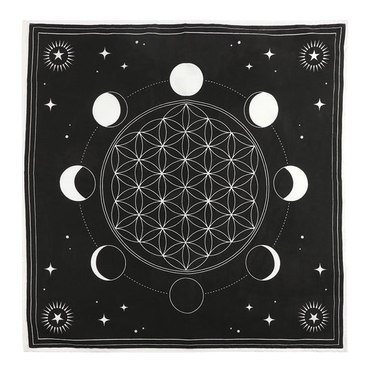 MOON PHASE CRYSTAL GRID Altar Cloth