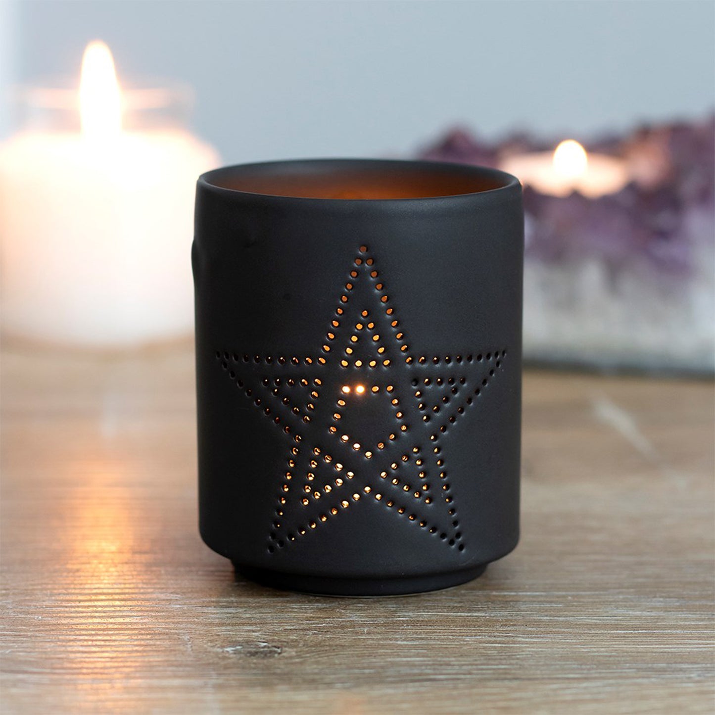 PENTAGRAM Cut out Tealight Holder