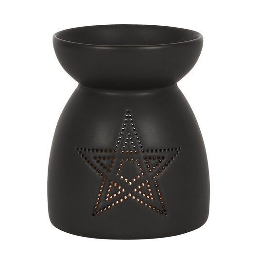 BLACK PENTAGRAM Cut Out Oil Burner