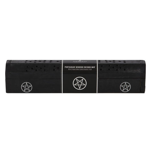 PENTAGRAM Wooden Incense Box Set BLACK PEPPER