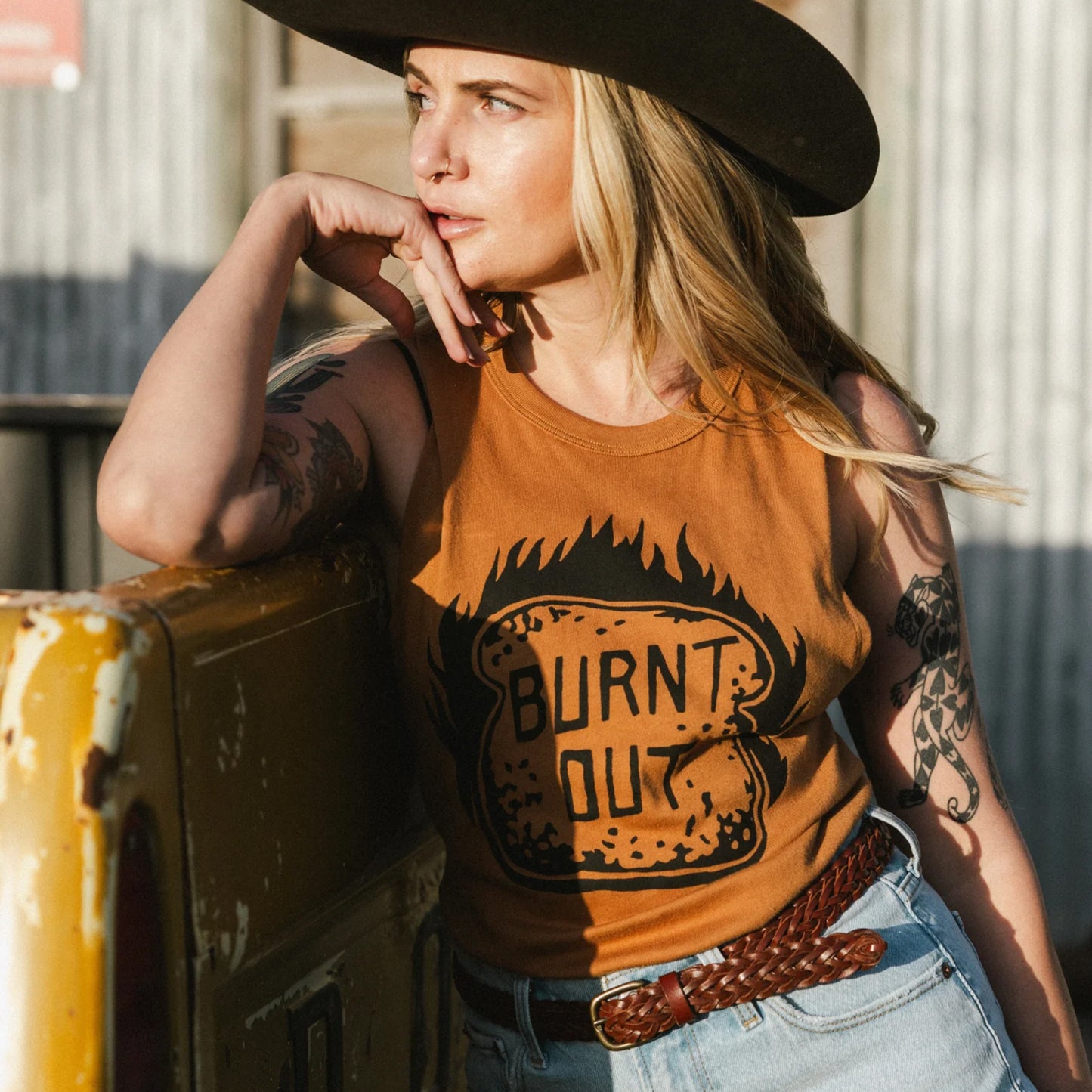 PYKNIC Burnt Out Muscle Tee
