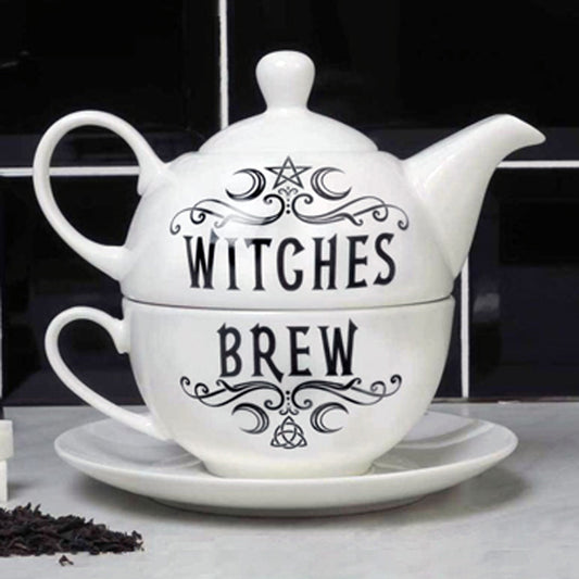 ALCHEMY GOTHIC Witches Brew Hex: Tea Set for One