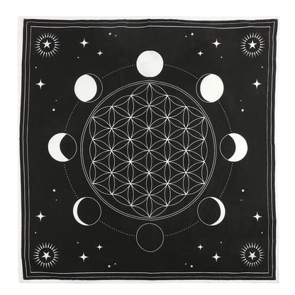 MOON PHASE CRYSTAL GRID Altar Cloth