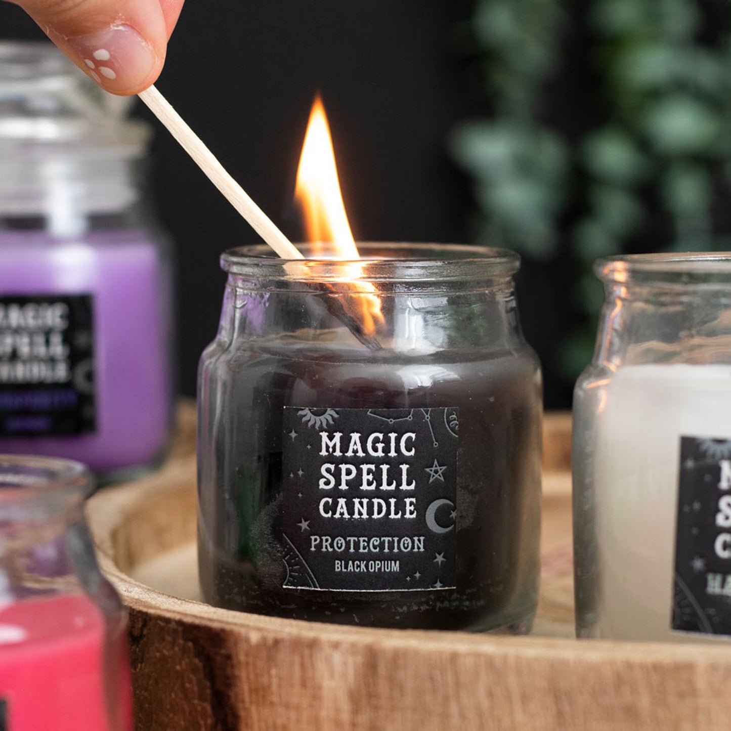 OPIUM PROTECTION Spell Candle Jar