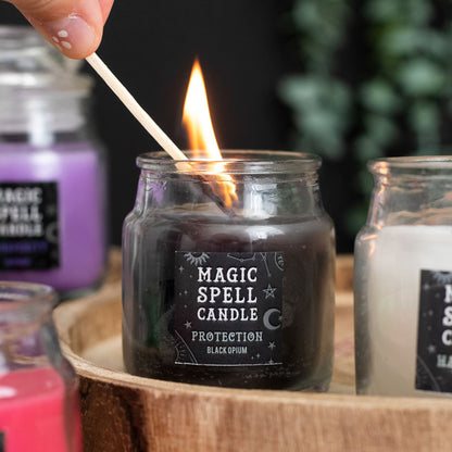 OPIUM PROTECTION Spell Candle Jar