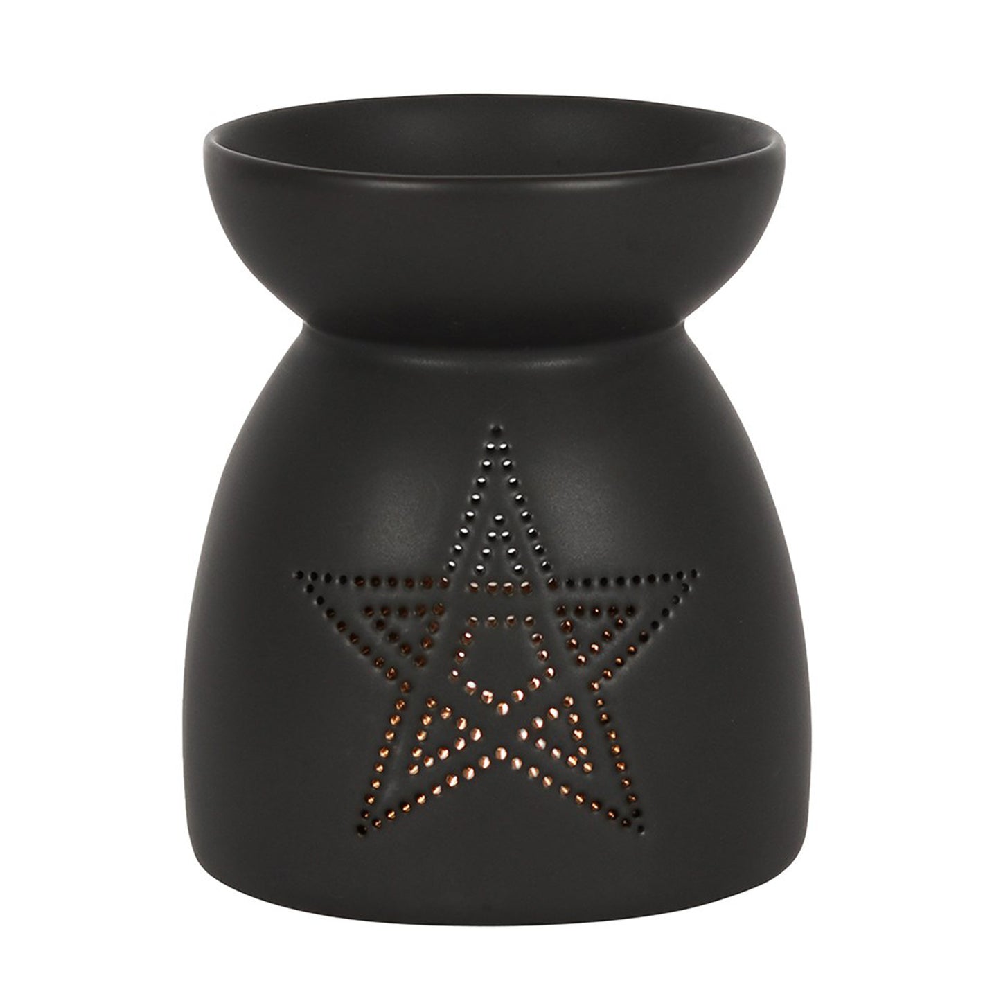 BLACK PENTAGRAM Cut Out Oil Burner
