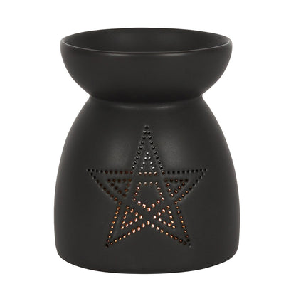 BLACK PENTAGRAM Cut Out Oil Burner